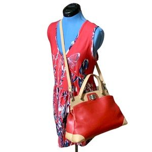 ⭐️HP! Casmani Italy Crossbody with Top Handle in Good Used Condition